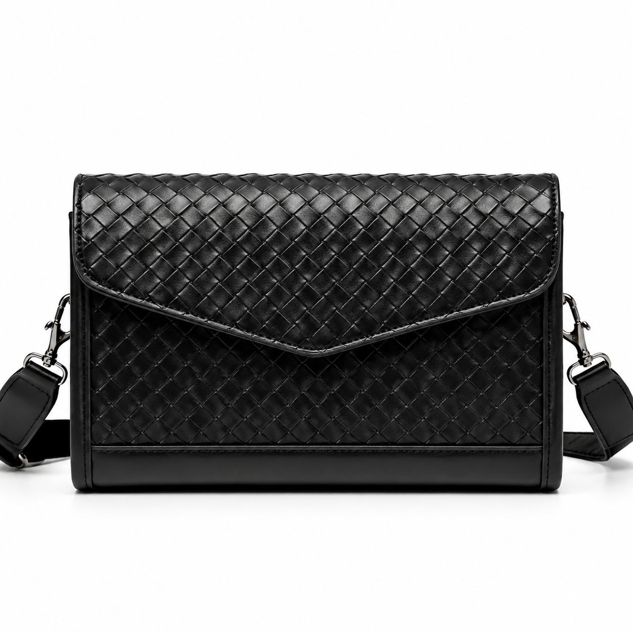 ENVELOPE anyaman Tas Selempang Pria Kulit Premium